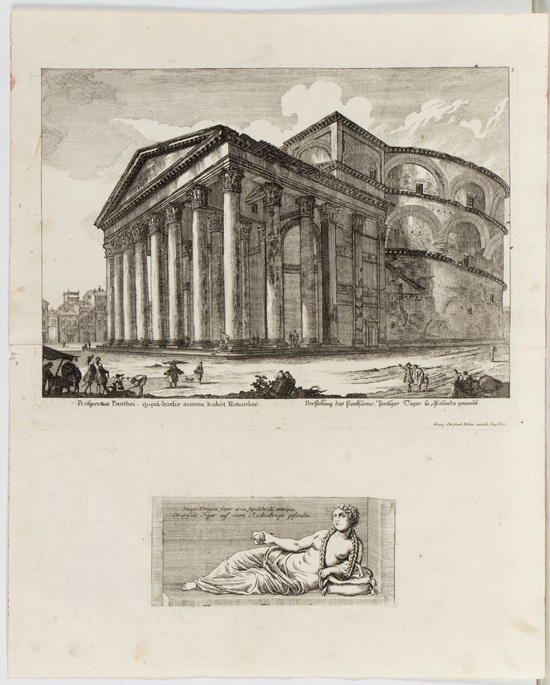 Georg Christoph Kilian - Denkmäler des Alten Roms (53 tavole) — acquaforti, 1782