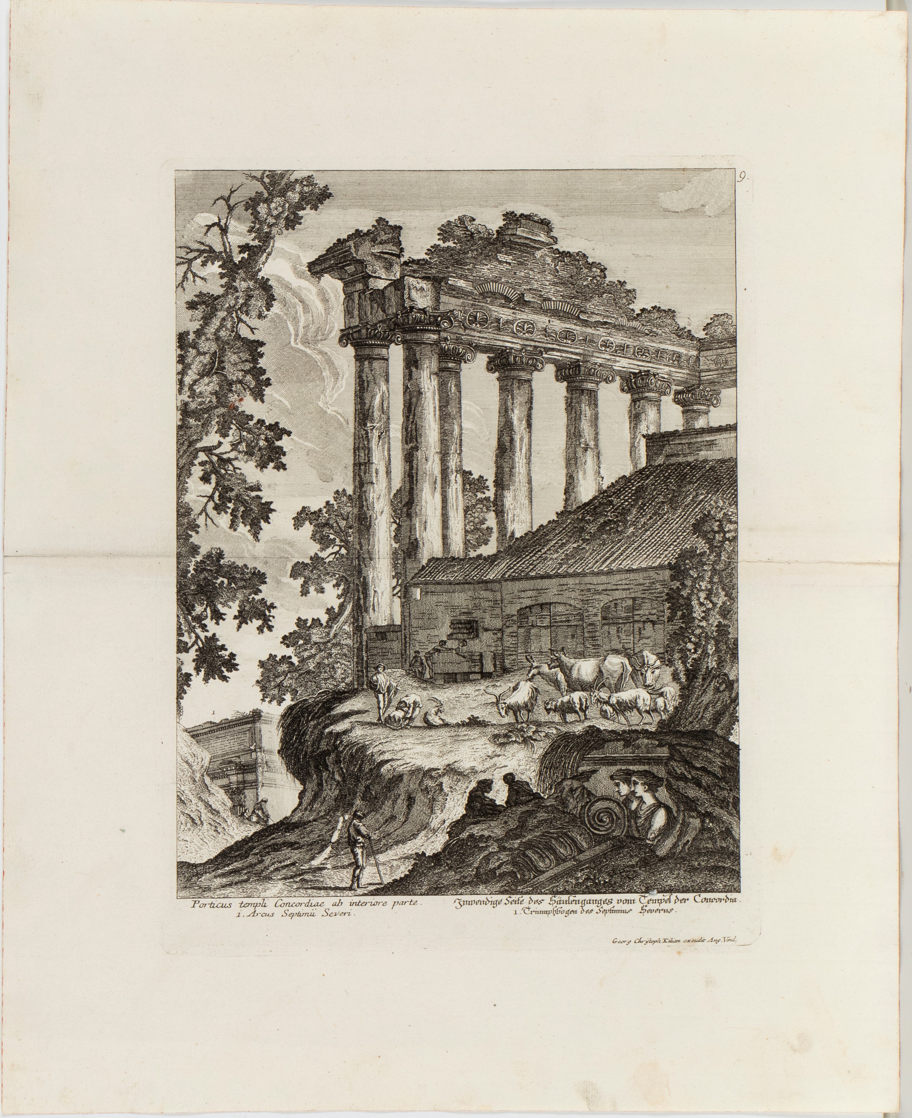 Georg Christoph Kilian - Denkmäler des Alten Roms (53 tavole) — acquaforti, 1782