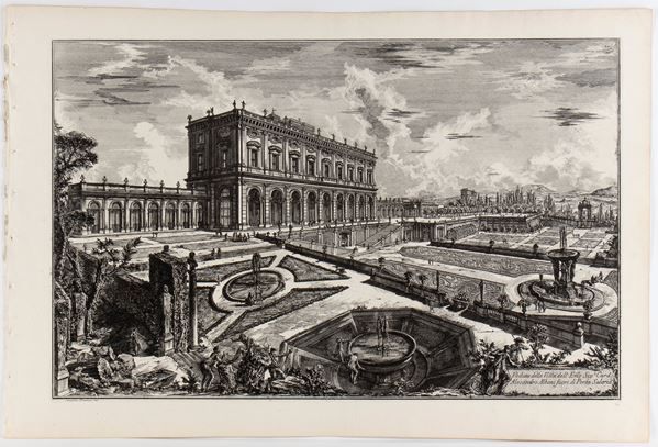 Veduta della Villa dell'Emo. Sig. Card. Alessandro Albani fuori di Porta Solaria