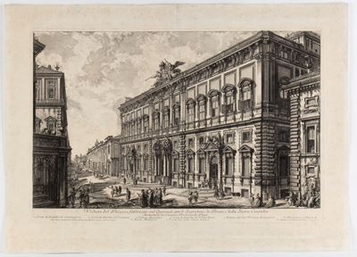 Veduta del Palazzo fabbricato sul Quirinale per le Segreterie de’ Brevi e della Sacra Consulta