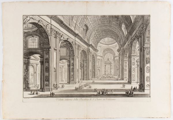 Veduta interna delta Basilica di S. Pietro in Vaticano