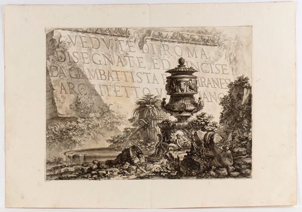 Vedute di Roma disegnate ed incise da Giambattista Piranesi architetto veneziano