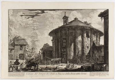Veduta del Tempio di Cibele a Piazza Bocca della Verità