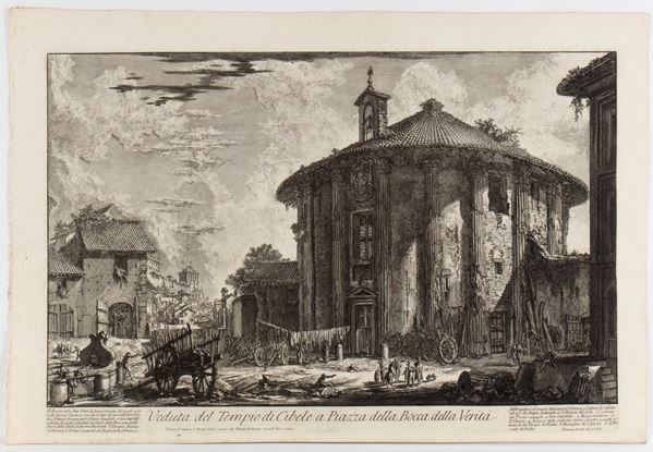 Veduta del Tempio di Cibele a Piazza Bocca della Verità
