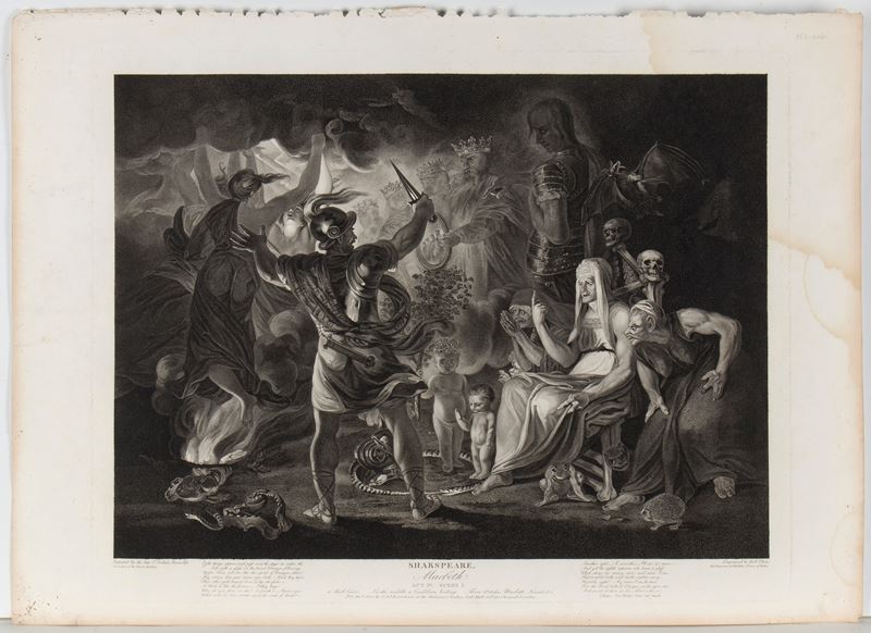 Boydell Shakespeare Gallery, incisioni da serie illustrativa su opere di William Shakespeare, 180...