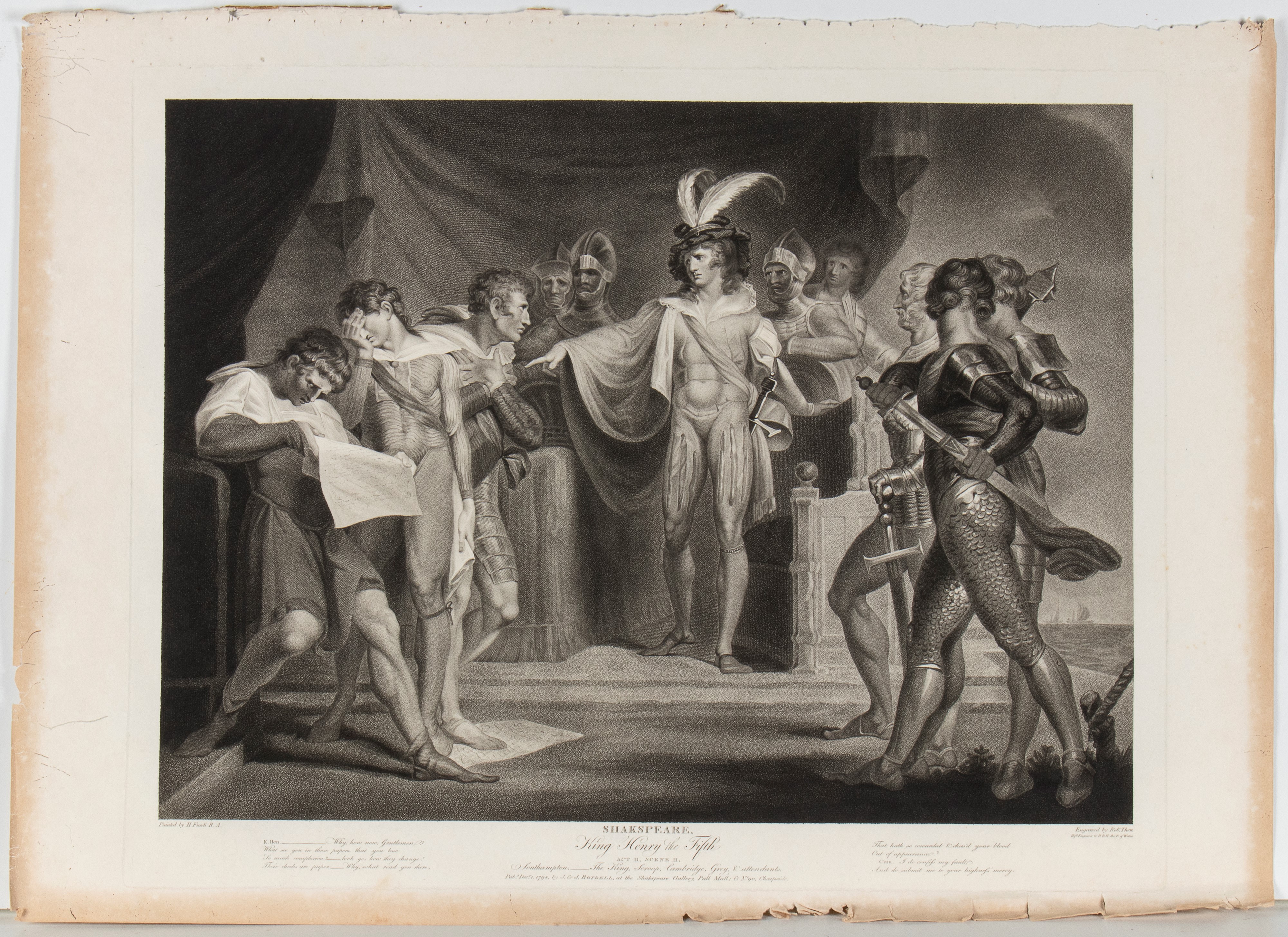 Boydell Shakespeare Gallery, incisioni da serie illustrativa su opere di William Shakespeare, 180...