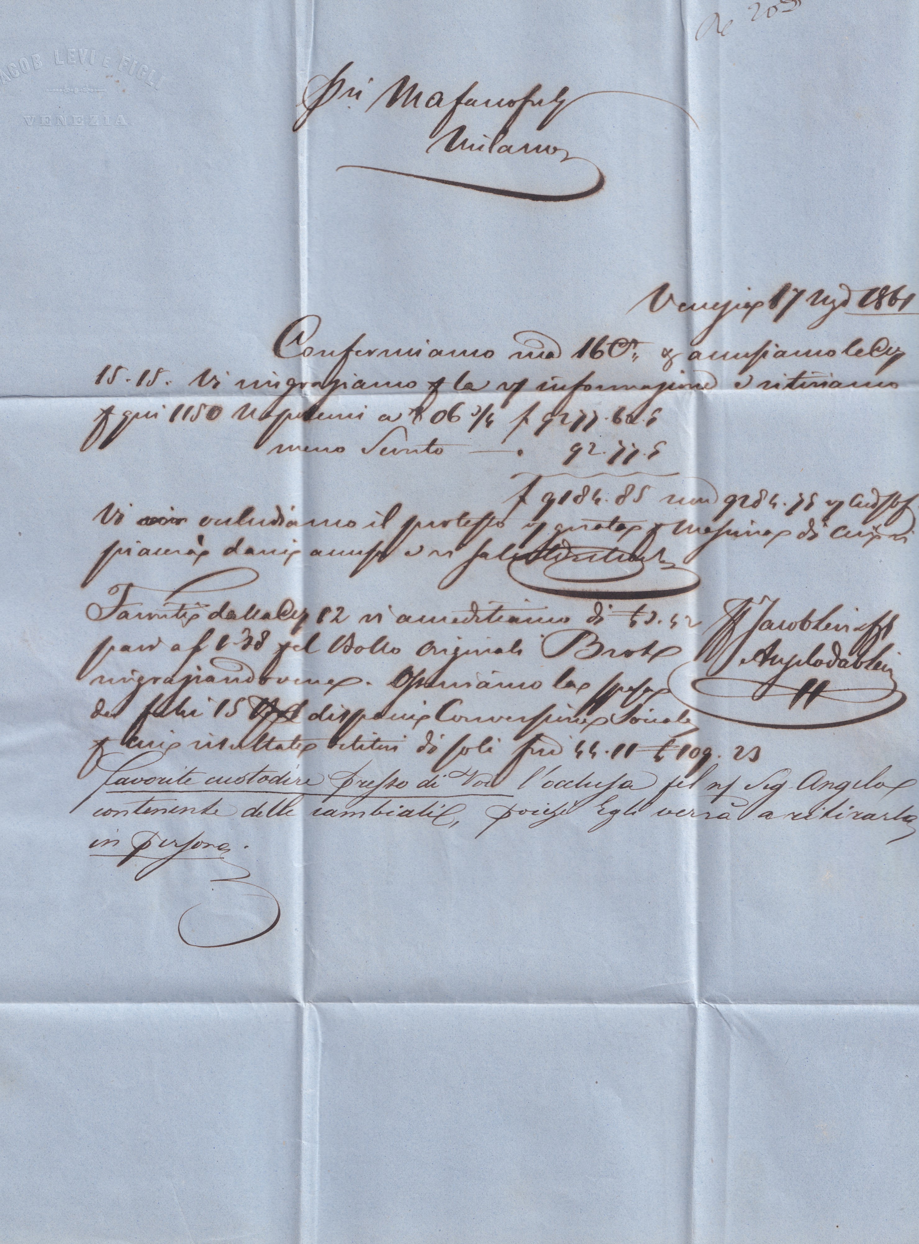 L. Veneto, Giorno della proclamazione del Regno d'Italia 17.03.1861, lettera affrancata