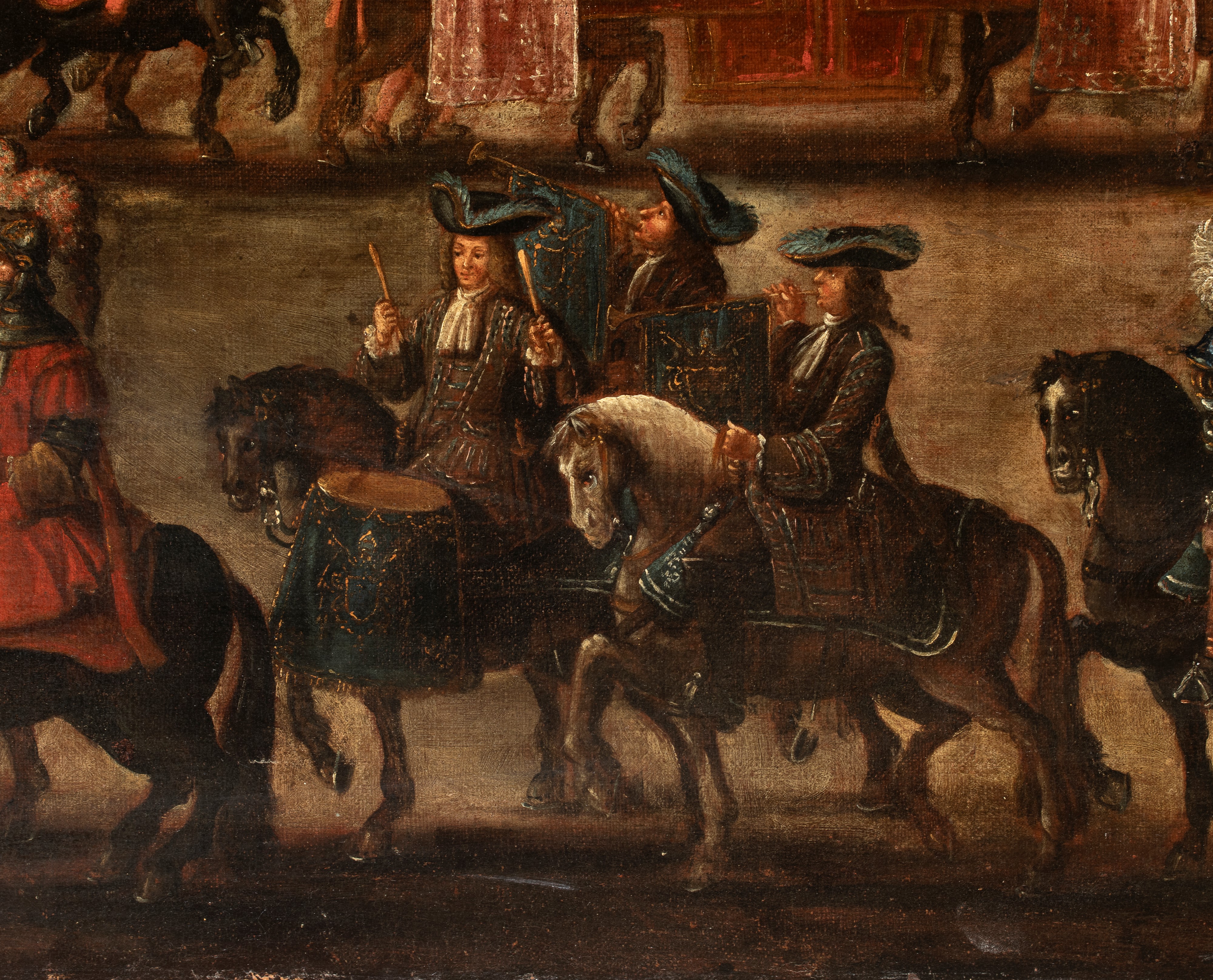 Artista Attivo a Roma, Inizio XVIII Secolo - La Cavalcata del Possesso di Clemente XI verso il pa...
