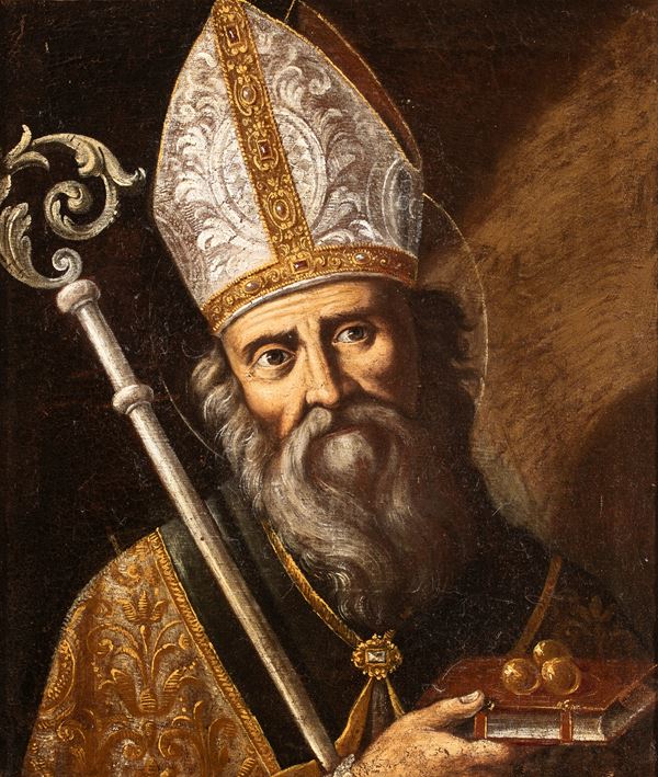 Artista attivo a Napoli, XVII secolo - Saint Nicola from Bari