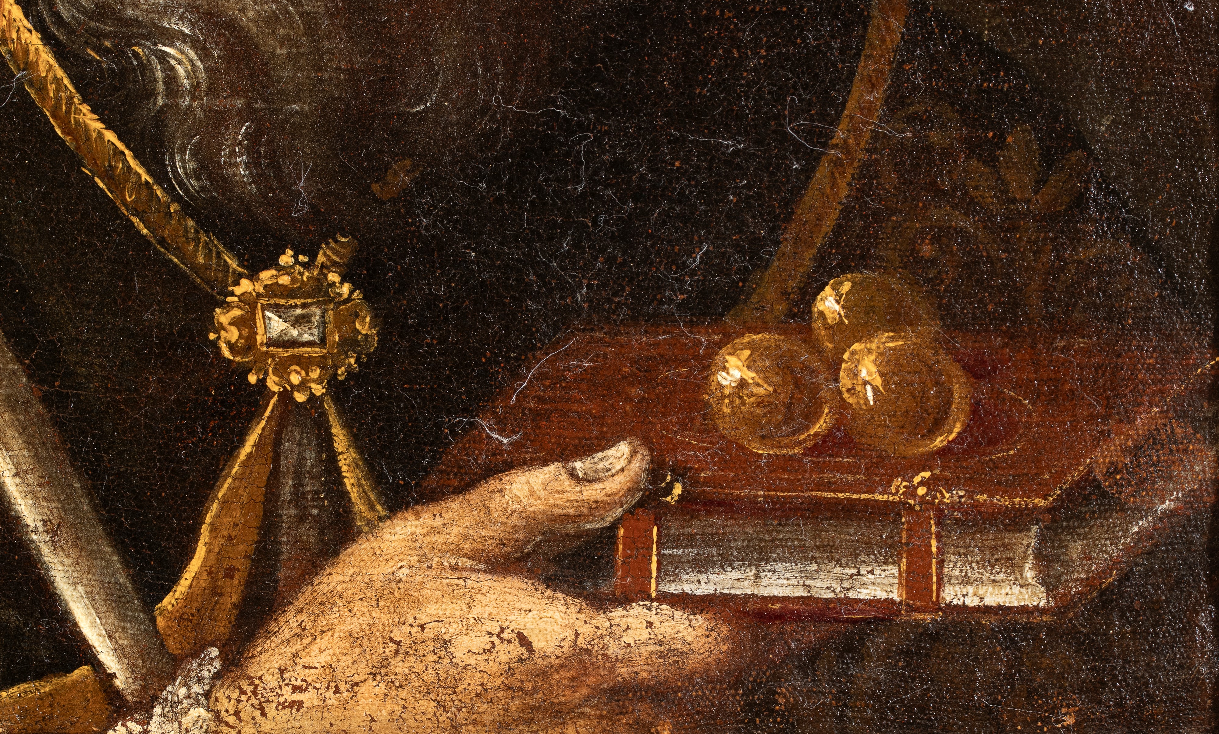 Artista Attivo a Napoli, XVII Secolo - San Nicola di Bari, olio su tela