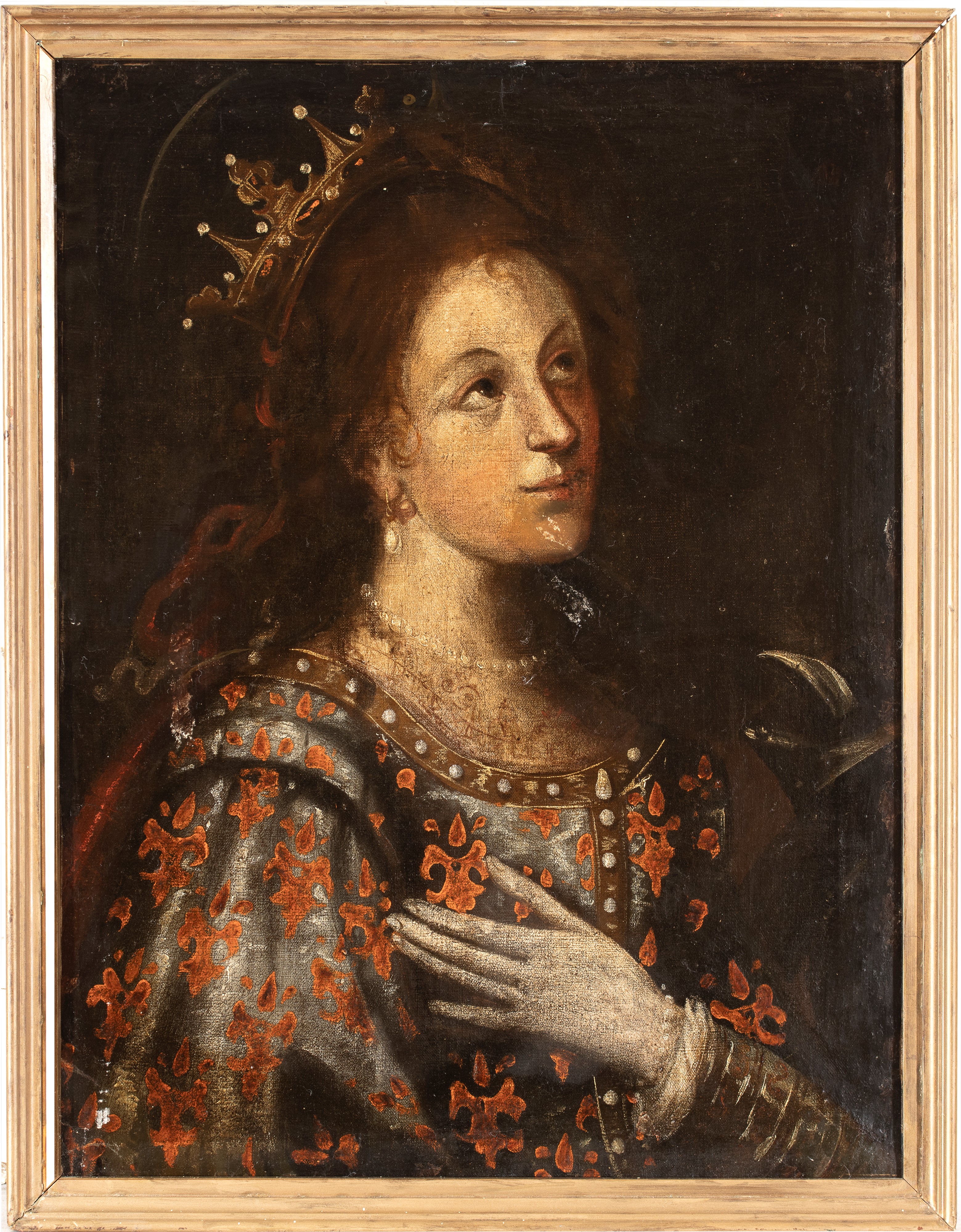 Artista Toscano, XVII Secolo - Santa Caterina da Siena, olio su tela