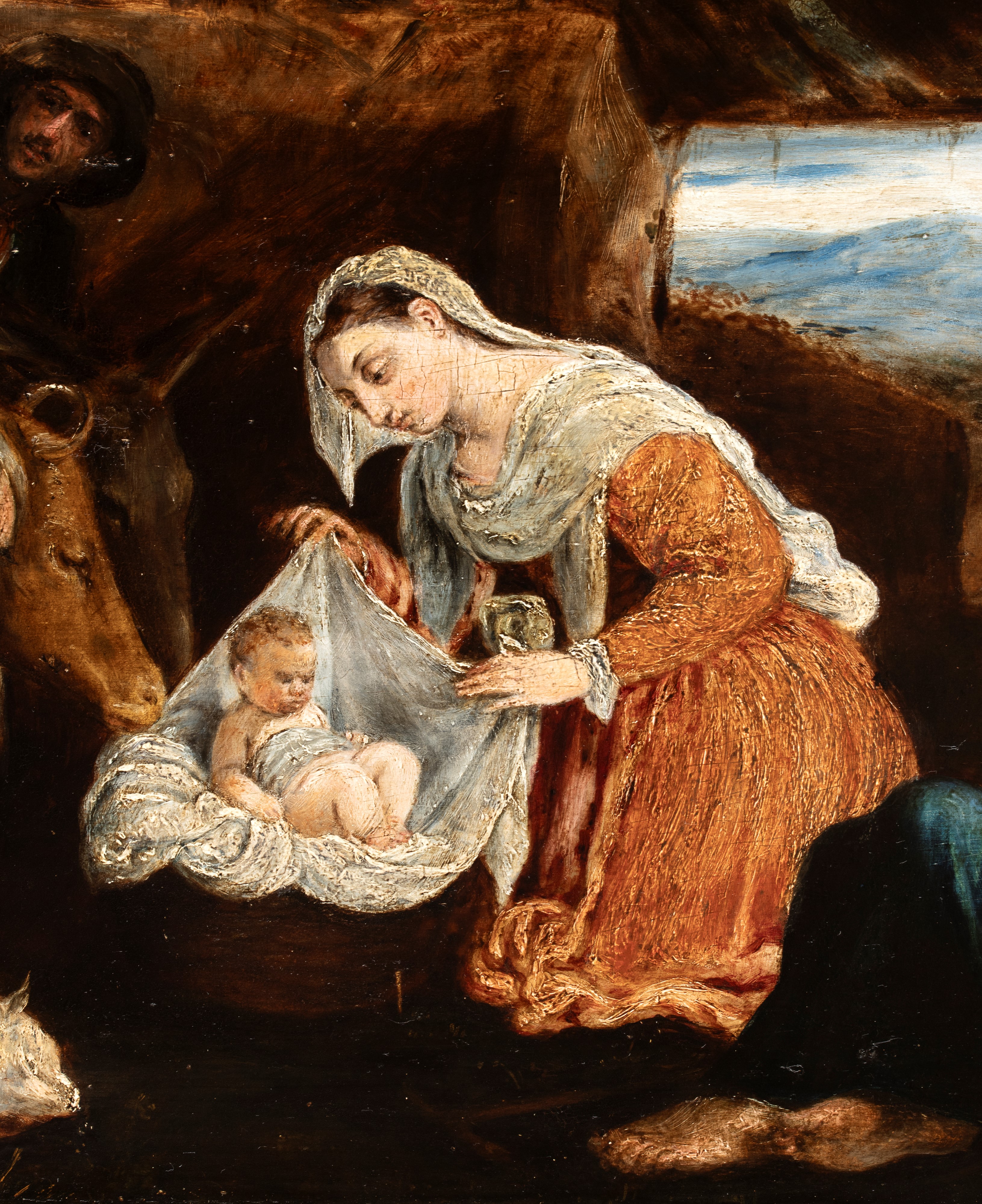 Jacopo dal Ponte Detto Jacopo da Bassano - Adorazione dei pastori