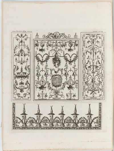 Ornamenti (18 tavole e due frontespizi), acquaforte