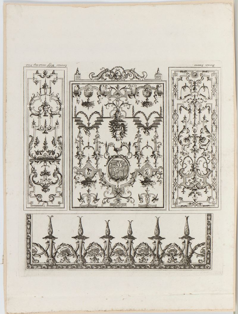 Jean Berain - Ornamenti (18 tavole e due frontespizi), acquaforte