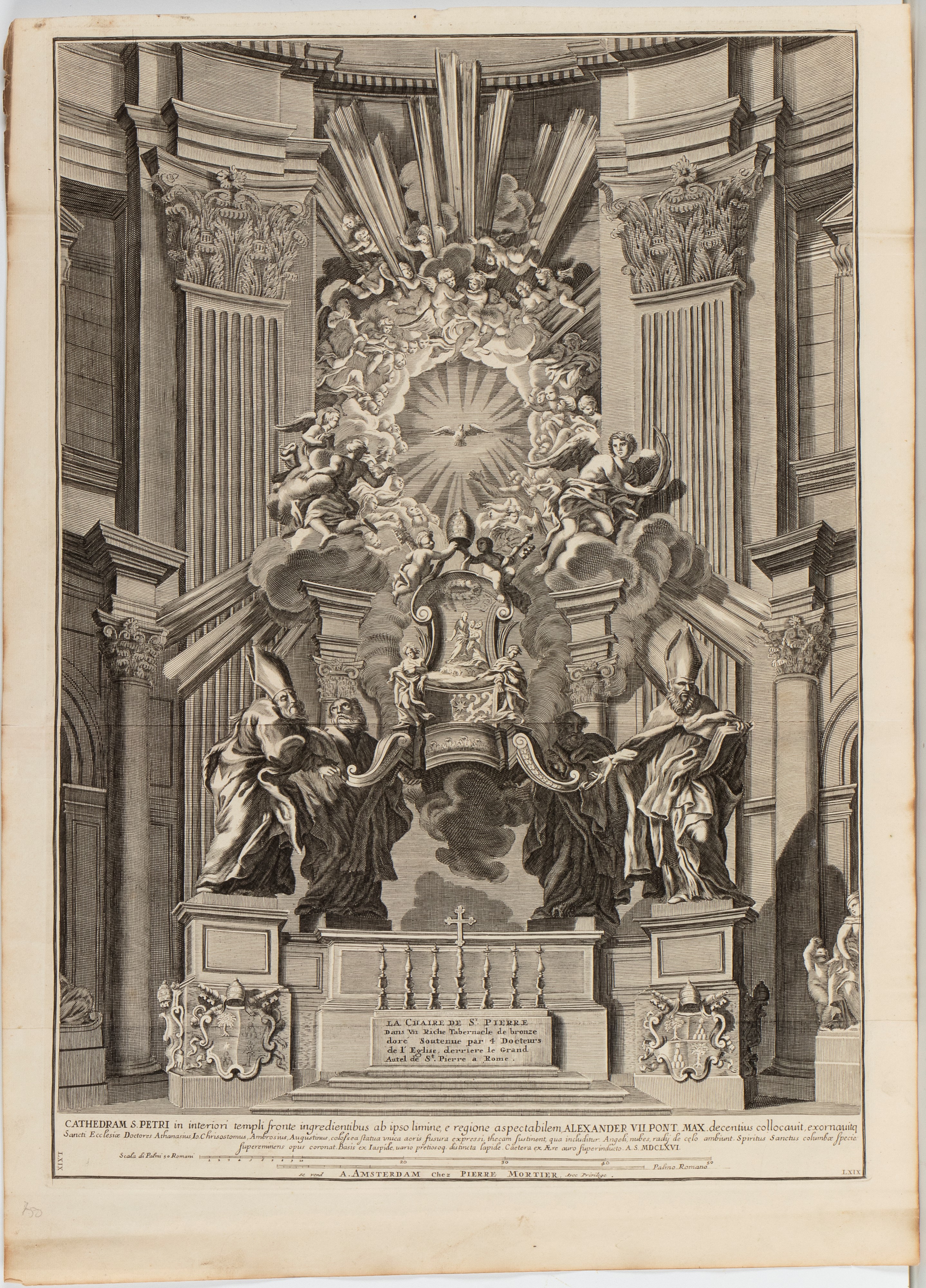 Pierre Mortier, Johannes Blaeu - Rome ancienne et moderne (20 tavole), acquaforte, 1704