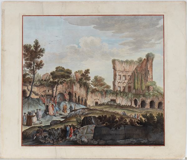 Marco Carloni - Vestigia delle terme di Tito e loro interne pitture, after Franciszek Smuglewicz