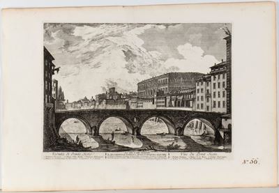 Veduta di Ponte Sisto; Spiaggia del Tevere verso la Bocca della Verità; Veduta della Piazza di Mo...