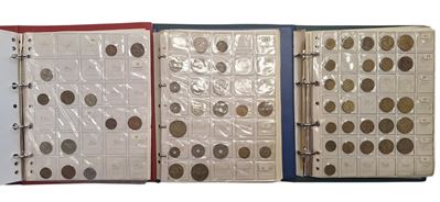 Estere. 3 Album Contenenti 525 Monete XX Secolo. Australia-francia-brasile. Nominali, Metalli, Da...