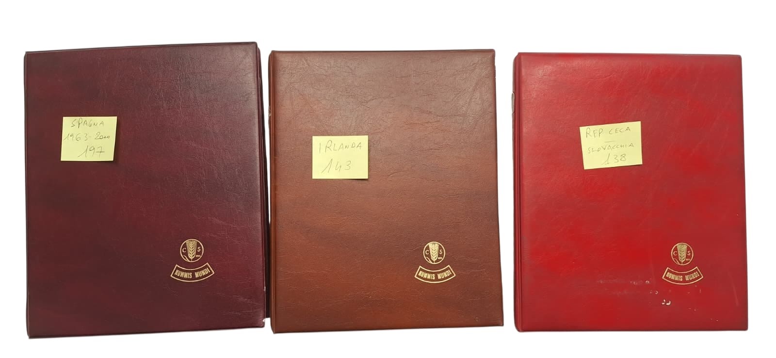 Estere. 3 Album Contenenti 478 Monete XX Secolo. Spagna-irlanda-repubblica Ceca-slovacchia. Nomin...