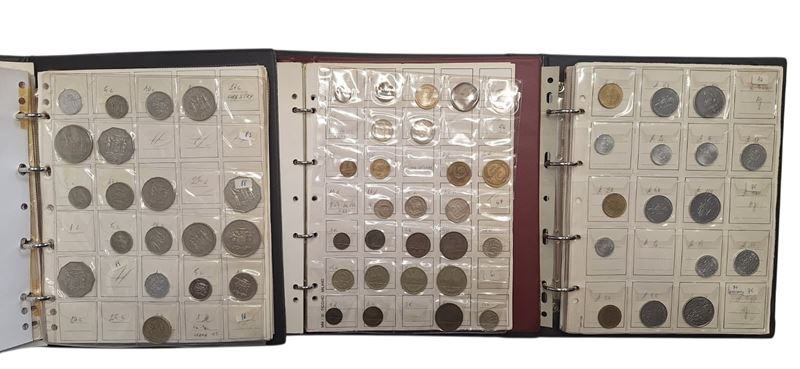 Estere. 3 Album Contenenti 440 Monete XX Secolo. Giamaica-repubblica Dominicana-trinidad Tobago-u...
