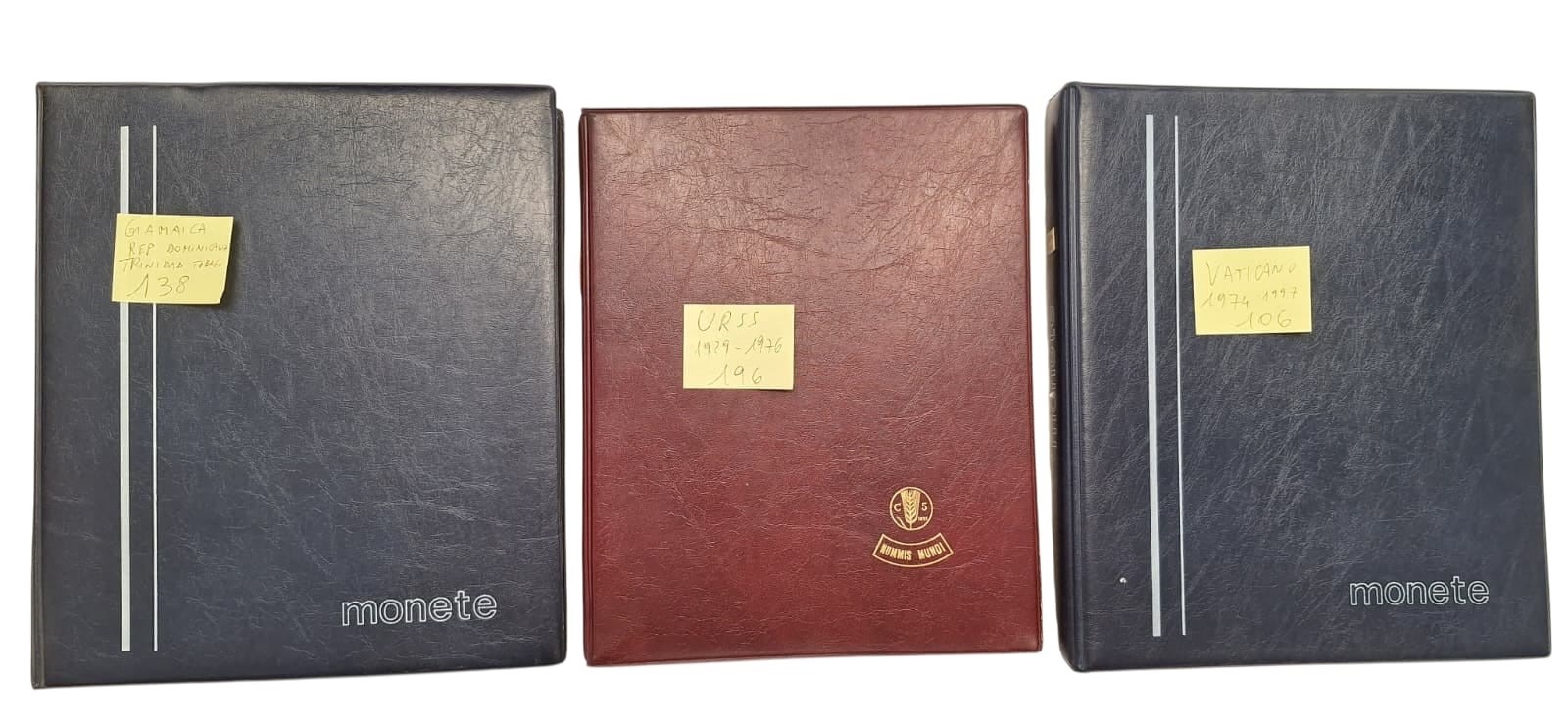 Estere. 3 Album Contenenti 440 Monete XX Secolo. Giamaica-repubblica Dominicana-trinidad Tobago-u...
