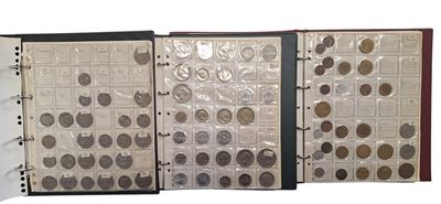 Estere. 3 Album Contenenti 380 Monete XX Secolo. Ecuador-paraguay-grecia-finlandia. Nominali, Met...