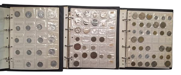 ESTERE. 3 album contenenti 386 monete XX secolo. VATICANO-NORVEGIA-ANTILLE OLANDESI-THAILANDIA. Nominali, metalli, date e conservazioni varie. Argento escluso.