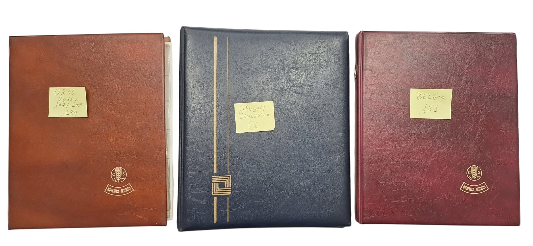 Estere. 3 Album Contenenti 444 Monete XX Secolo. Urss-russia-uruguay-venezuela-belgio. Nominali, ...