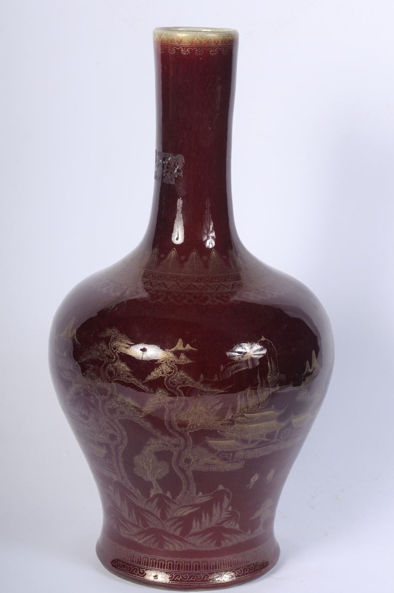 Vaso a Bottiglia in Porcellana