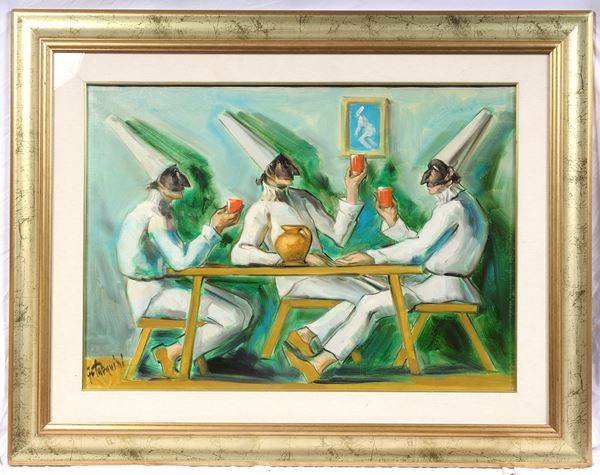GLAUCO TARQUINI - Pulcinella at the table