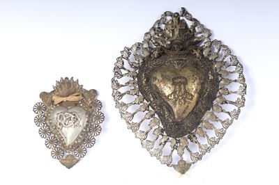 Lotto di Due Ex Voto Mariani