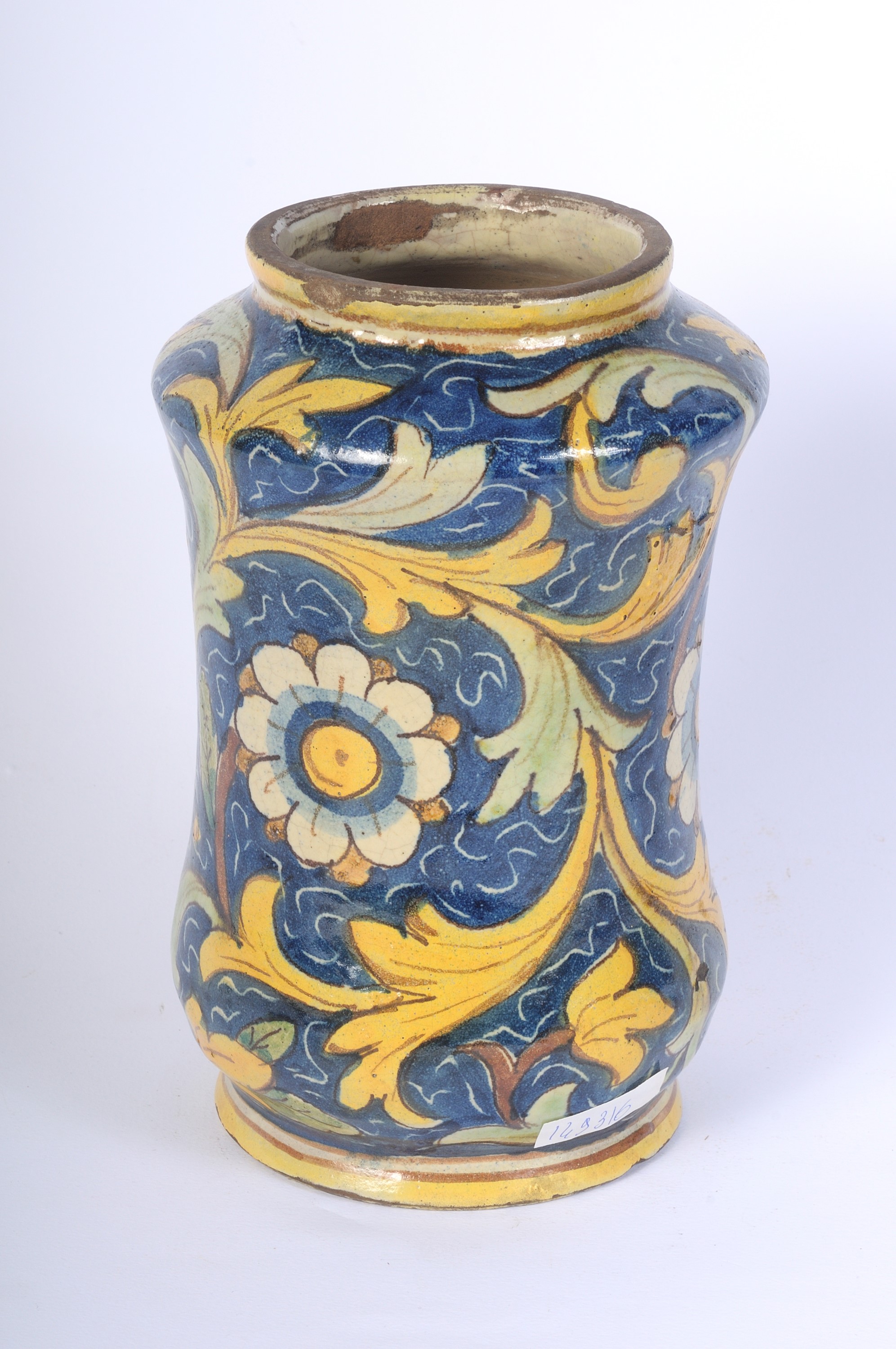 Albarello da Farmacia in Ceramica Policroma