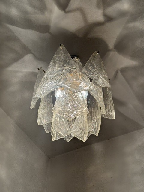 Lampadario a Plafoniera in Vetro