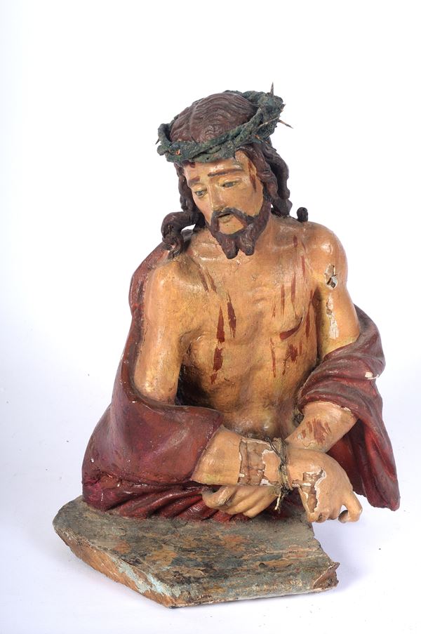 Ecce Homo . scultura in legno laccato