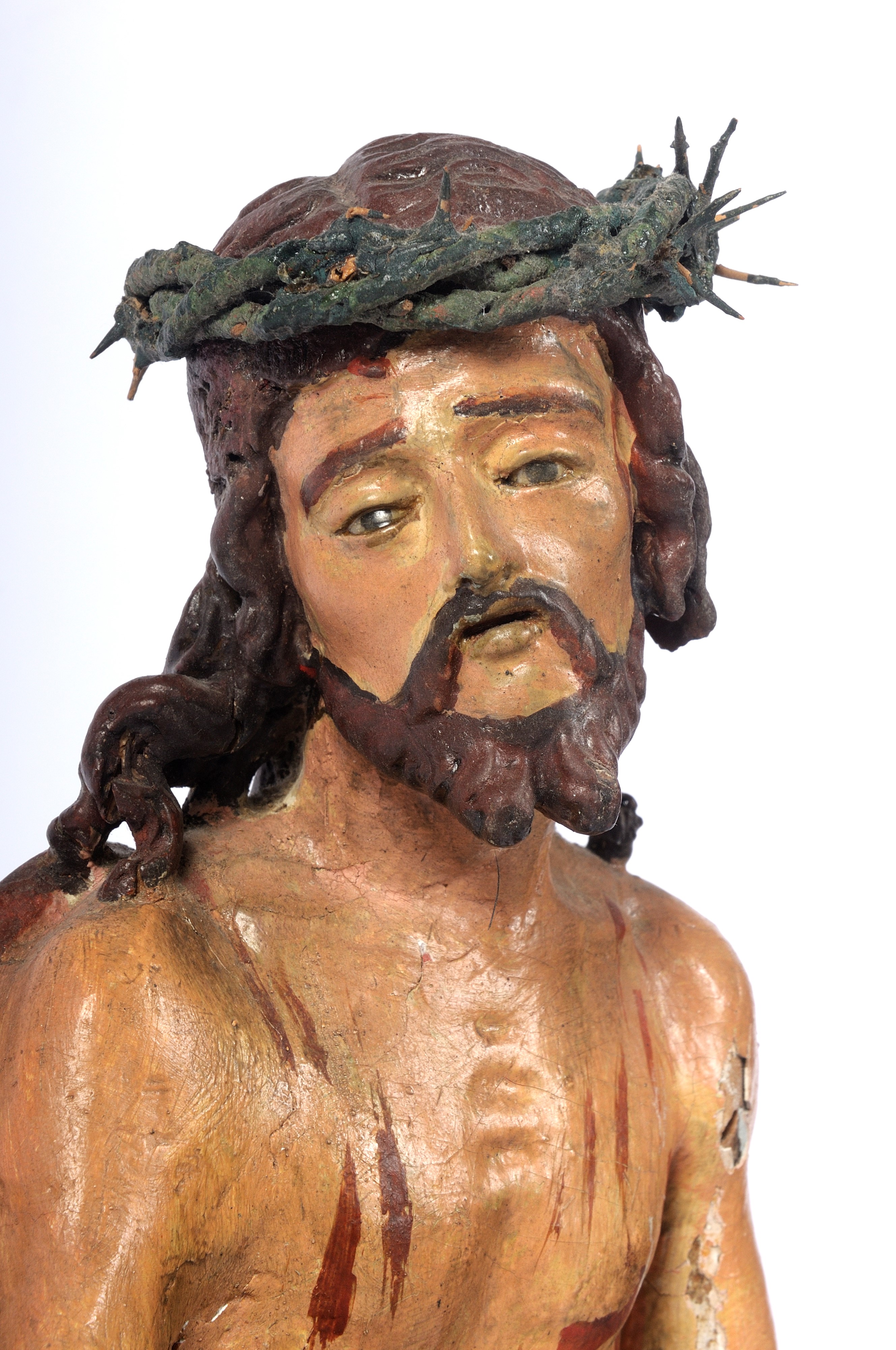 Ecce Homo . Scultura in Legno Laccato