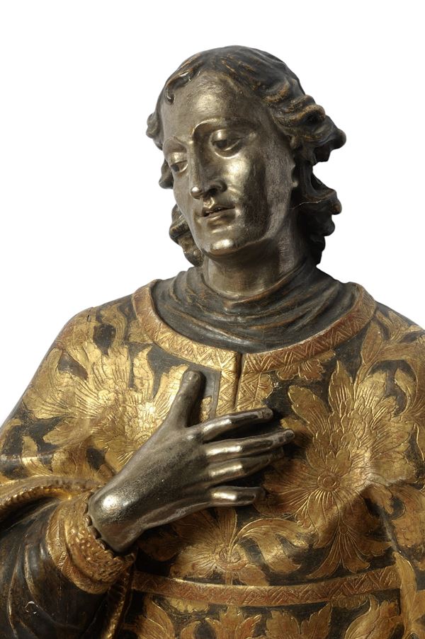 Portrait of a saint. Probably Saint Stephen - wooden altarpiece