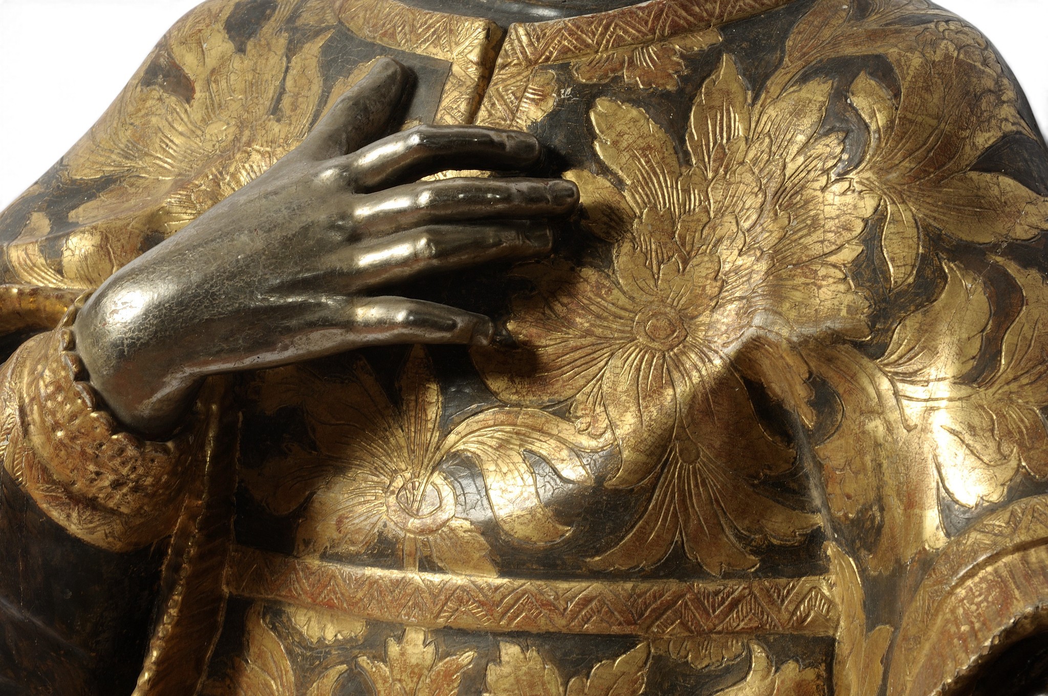 Ritratto di Santo. Probabile Santo Stefano - Scultura in Legno da Altare