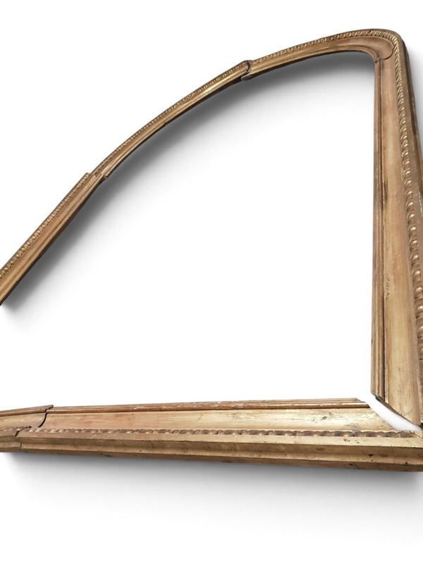 Wooden frame with pure gold