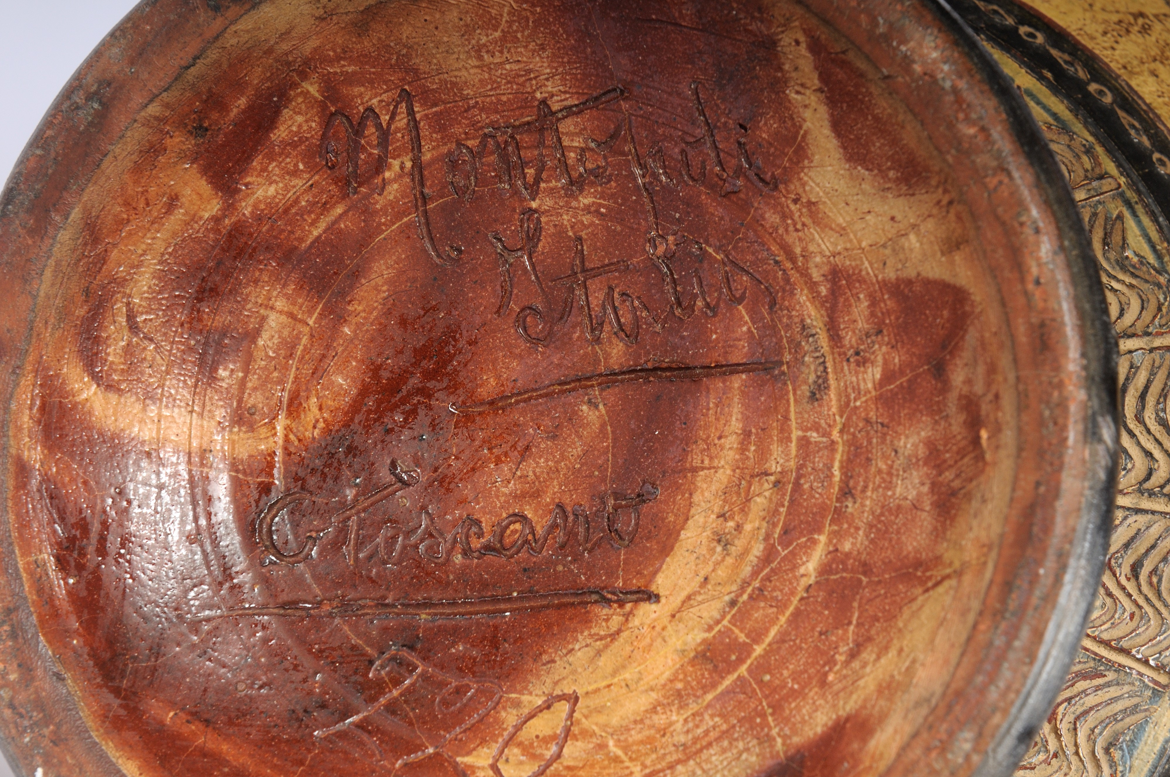 Manifattura Milani, Vaso Ad Urna in Terracotta Ingobbiata