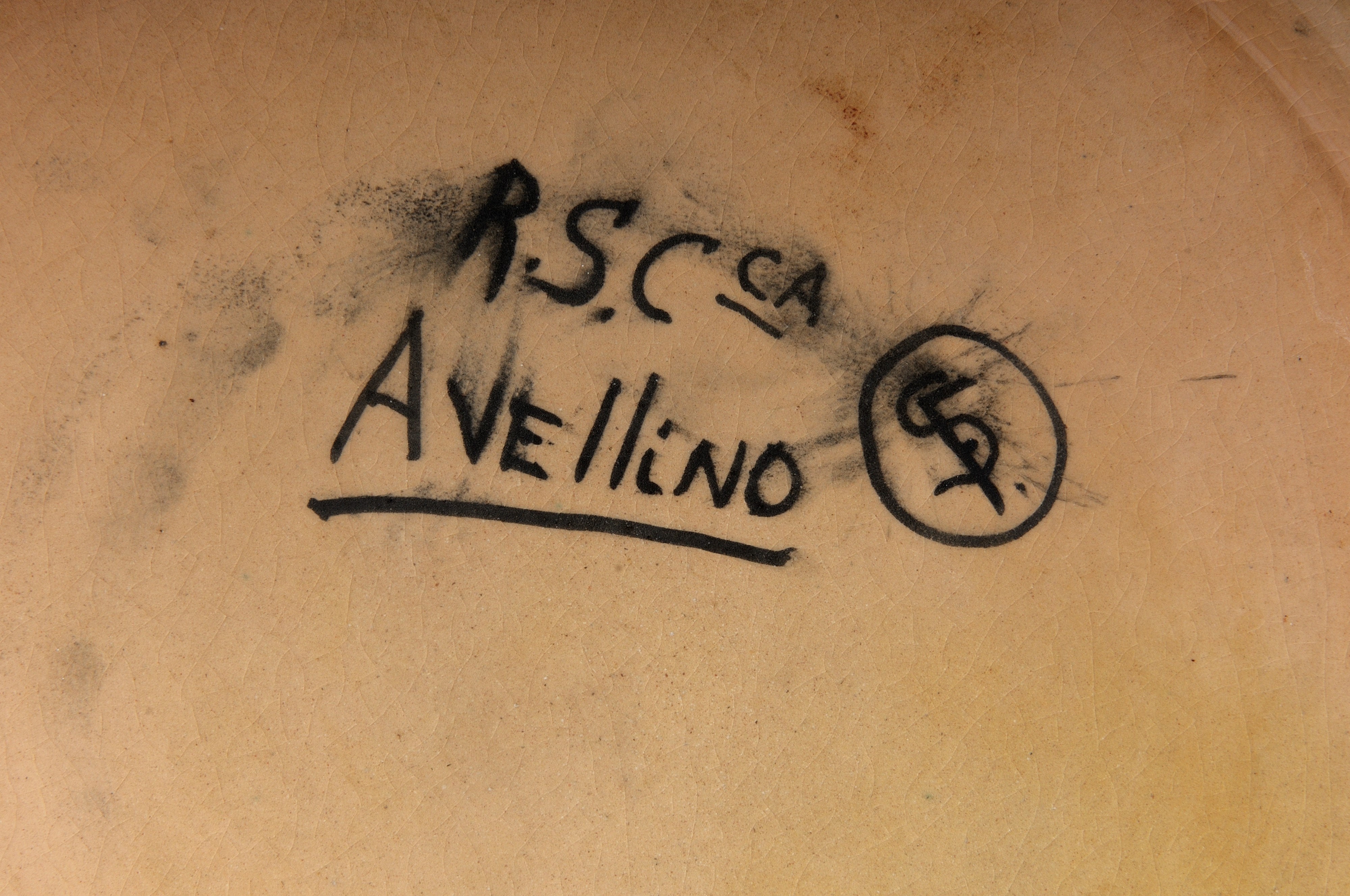 Piatto da Pompa in Ceramica Policroma
