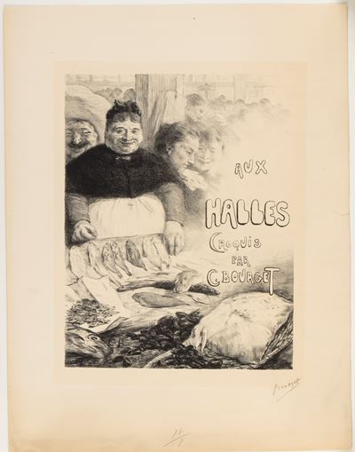 Aux Halles. Croquis