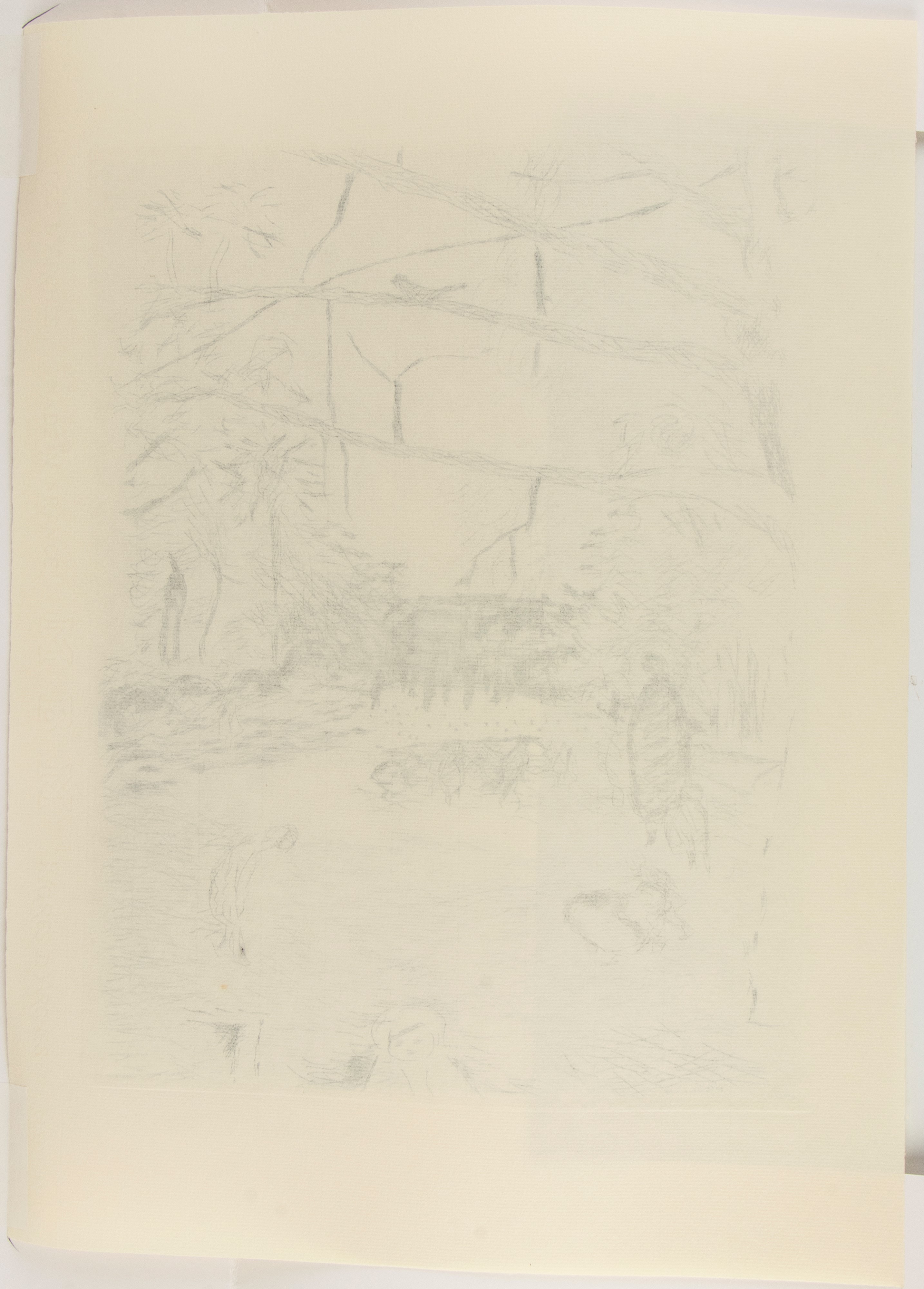 Pierre Bonnard - Le Parc Monceau (acquaforte), 1937