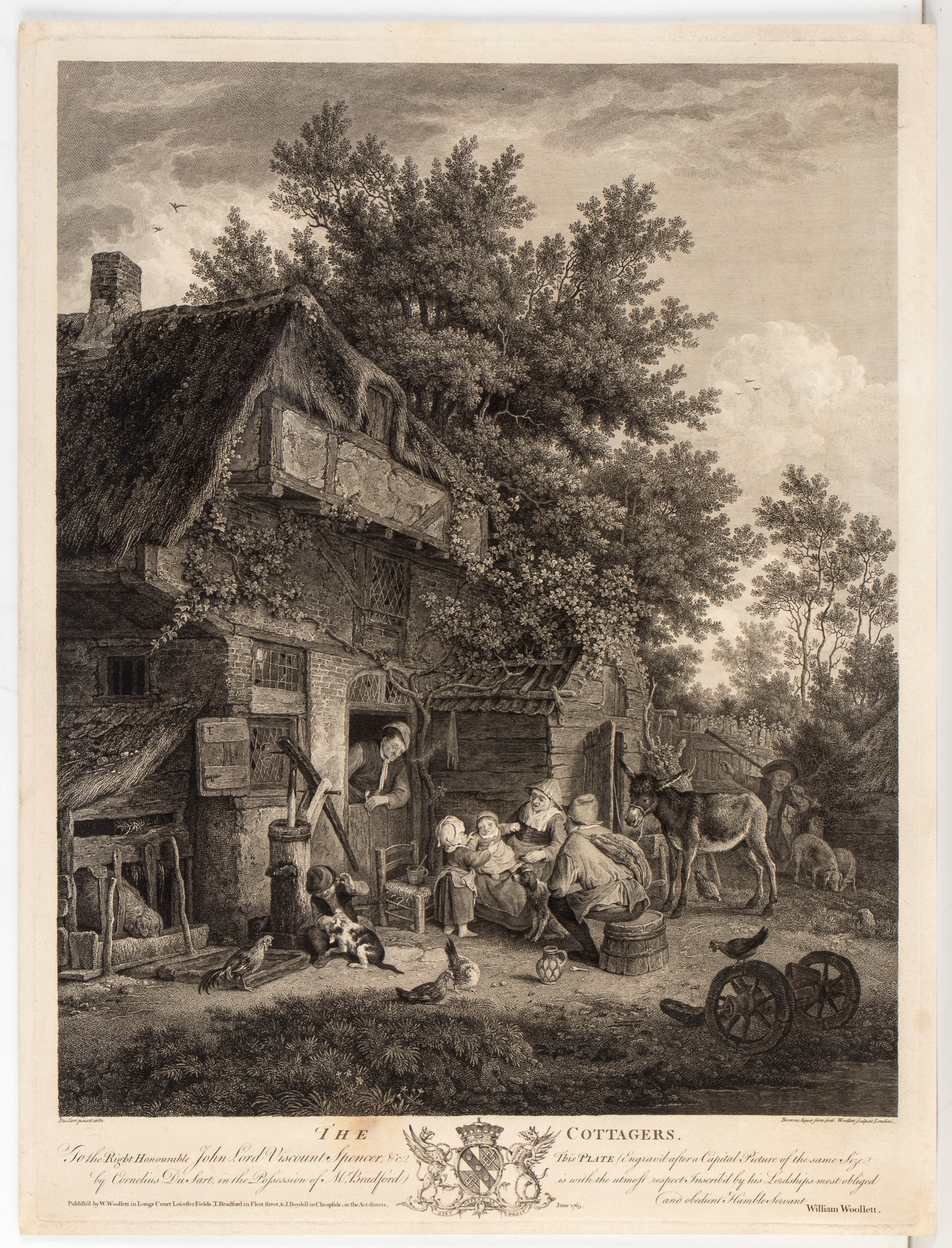 William Woollett, The Cottagers | John Browne, The Jocund Peasants