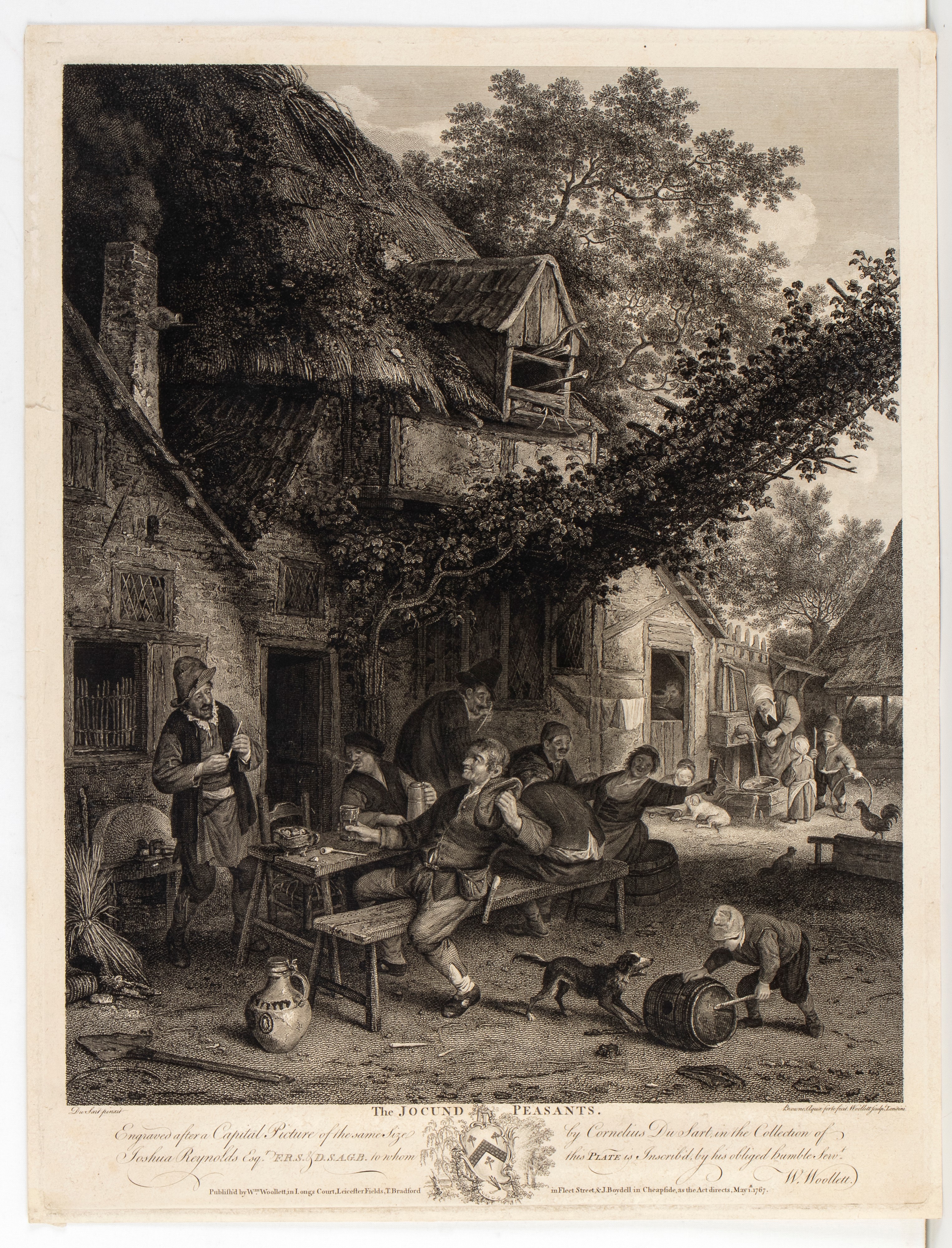 William Woollett, The Cottagers | John Browne, The Jocund Peasants