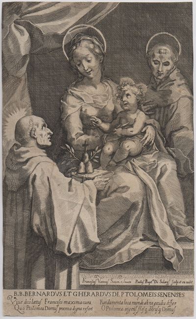 Paolo Battista De Solaris, Madonna con Bambino e San Bernardino