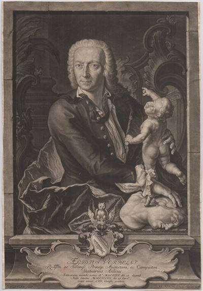 Ritratto di Gilles Verelst (da Gottfried Eichler), mezzatinta