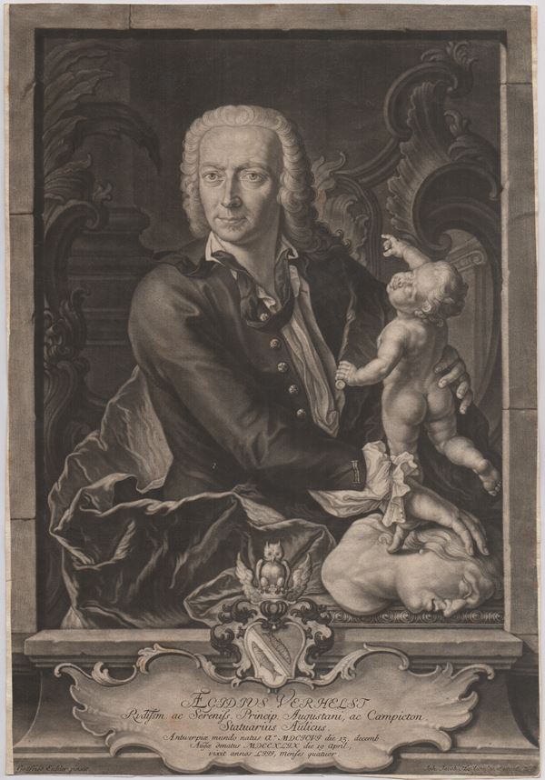 Johann Jakob Haid - Portrait of Gilles Verelst, after Gottfried Eichler