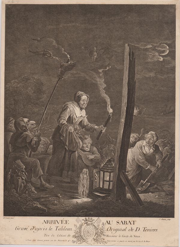 Arrivée au Sabat, da David Teniers il Giovane