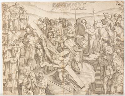 Martitio di S. Pietro (da Michelangelo), bulino