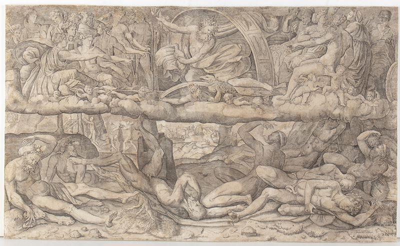 Girolamo Fagiuoli - Caduta dei Giganti (da Perino del Vaga)